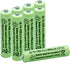 Solar Light Batteries AAA NIMH 600mAh 1.2V Rechargeable for Garden Lights, Remotes, Mice (8Pcs)