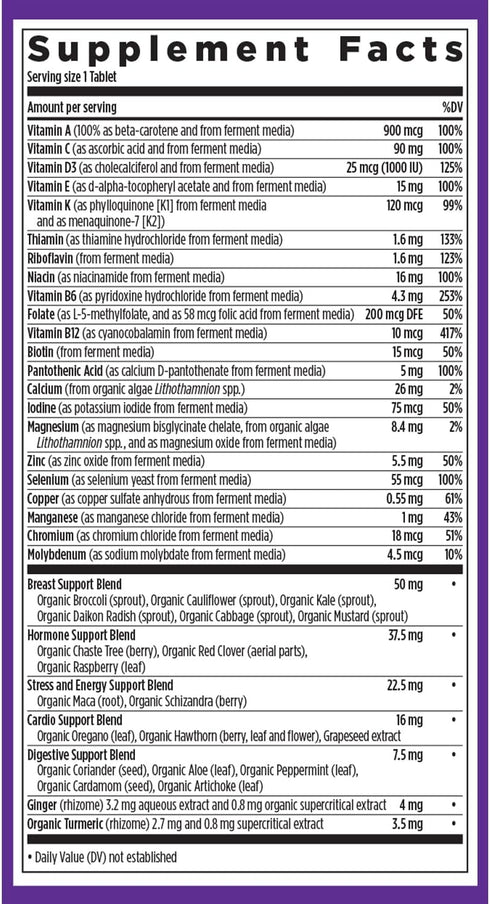 New Chapter Women's Multivitamin 40 Plus for Energy, Healthy Aging + Immune Support, 48 Count