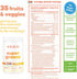 BEAM be Amazing Dole Super Greens Powder with Prebiotics, Digestive Enzyme, Antioxidant, 25 Servings, Orange Peach Mango
