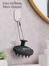 HEETA Scalp Massager Hair Growth Scrubber, Soft Bristles, Silicone Design, Exfoliator for Dandruff & Relaxation, Black