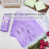Pack of 200 Sanitary Disposal Bags, Cute Purple 7x12 inches Opaque Feminine Hygiene Trash Bags for Tampons