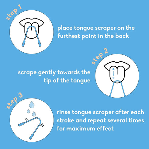 The Humble Co. Tongue Scraper, 100% Stainless Steel for Superior Oral Care, BPA Free (2pk)
