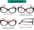 Eyekepper 4-Pack Chic Reading Glasses - Oversized Readers for Women, +2.50