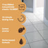Furniture Clinic Stone & Tile Floor Cleaner, Easy Application, Quick-Drying with Lemon Aroma, 17oz / 500ml