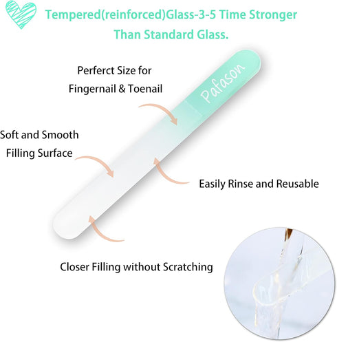 PAFASON Nail Clipper Set with Nail Catcher & Czech Float Glass Nail File, Super Sharp for Men & Women