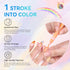Saviland 12 Colors Nail Art Pens Set - 3D Nail Polish Pens, Acrylic Paint Pens for Drawing Painting Nail Art Design