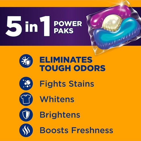 HAMMER 5-IN-1 72 ARM & Plus OxiClean With Odor Blasters Laundry Detergent, Power Paks, Ct