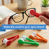 houlishu 3PCS Mini Eyeglass Cleaner Brush, Portable Microfiber Sunglasses Cleaner Clip, Green Orange Red (Green Orange