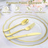 200 Count Heavy Duty Gold Plastic Silverware Set, 100 Forks, 50 Spoons, 50 Knives, BPA-Free Disposable
