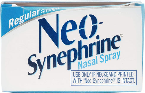 Nasal Decongestant Spray Regular Strength by Neo-Synephrine, 0.50 oz (PACK OF 3)