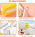 INVODA 4PCS Bottle Brush Long Handle Cup Cleaner Brush Sponge Bottle Scrubber Detachable Handle Portable Sponge Cleaning Brush for Baby Bottle Dishwashing Kitchen Clean Glasses Mugs (4 PCS) by INVODA