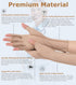 Compression Arthritis Gloves, Rheumatoid Pain Relief Fingerless Circulation Gloves for Women & Men, Beige M