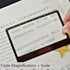 leasote 3X Portable Credit Card Size Ultra-Thin High Clarity Magnifying Glass Reading Magnifier for Reading Fine Print