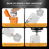 Torch Lighter, Double Jet Flame, Waterproof and Windproof Butane Gas Lighter for Survival, Camping, Hiking, Grill