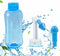 Nasal Wash Bottle, Abnaok Sinus Rinse and Nasal Irrigation Device, Perfect for Adult & Kid (500ML Blue)