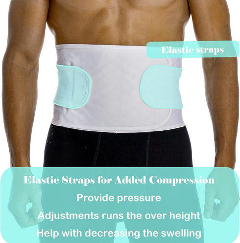 Hernia Belts for Men, Abdominal Support Surgical Belly Binder Stomach Wrap Band After Surgery