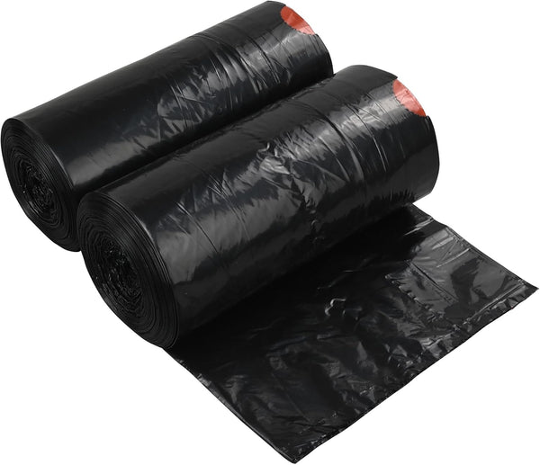220 Count 8 Gallon Kitchen Drawstring Trash Bags, Black Garbage Bags