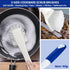 Set CELOX Kitchen Scrub Brush with Ergonomic Handle, Deep Cleaning Brushes, Include Dish Brush (Blue White)