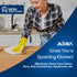 AIDEA Microfiber Cleaning Cloths, White, 100PK, Absorbent, Lint-Free, 11.5 in. x 11.5 in.