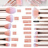 16PCs Marble Makeup Brushes Set, Premium Synthetic Kits for Foundation, Powder, Eyeshadow, Eyeliner, Blending