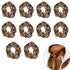 Luckycivia 10 Pcs Leopard Print Scrunchies, Stretch Hair Bands, Hair Ties for Women and Girls
