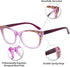OCCI CHIARI Oversized Reading Glasses 2.0, Stylish Readers for Women, Pink, 2.00
