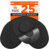 Fixic Freestyle Adhesive Patch 25 PCS - Pre-Cut for Libre 1, 2, 3 & Plus, Enlite, Guardian - Black, Long Fixation