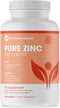 Pure Zinc Supplement, Natural Zinc Glycinate 25mg, 120 Capsules - Pure Micronutrients