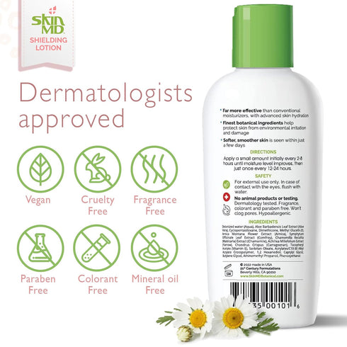 Skin MD Shielding Lotion 4oz, Hydrating Non-Greasy Protection for Sensitive Skin