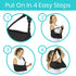 Vive Arm Sling Shoulder Immobilizer - Comfortable Relief for Left or Right Arm, Adjustable Padded Straps (Black)
