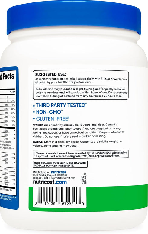 Nutricost Intra Workout Powder, 30 Servings - Non-GMO, Gluten-Free Supplement (Green Apple)