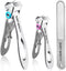 Nail Clippers for Thick Nails, Extra Wide Jaw Opening Stainless Steel Finger & Toe Nail Clipper Set (3 Pcs)