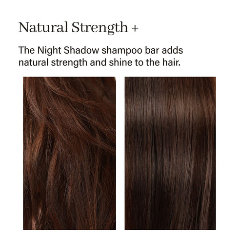 Night Shadow Biotin Shampoo Bar for Regrowth & Hair Loss, Darkening Gray Hair, Strengthening & Volumizing, Vegan,