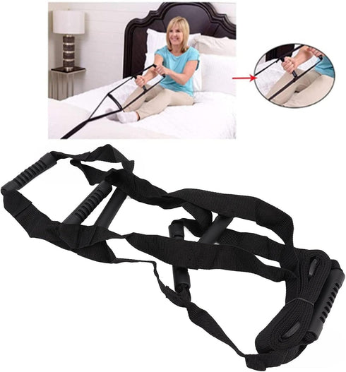 JEOZBM Bed Ladder Straps, Bed Ladder Assist Device, Pull up Helper and Sit up Helper with Handles, Assistive Bedside