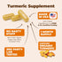 Turmeric Curcumin Supplement with Boswellia Serrata Extract, Organic Turmeric, Ginger, Black Pepper, 2 Pack