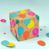 RUSPEPA Mini Kraft Wrapping Paper Rolls, 4 Rolls, 17 inches x 10 feet per Roll, Colorful Birthday Gift Wrap