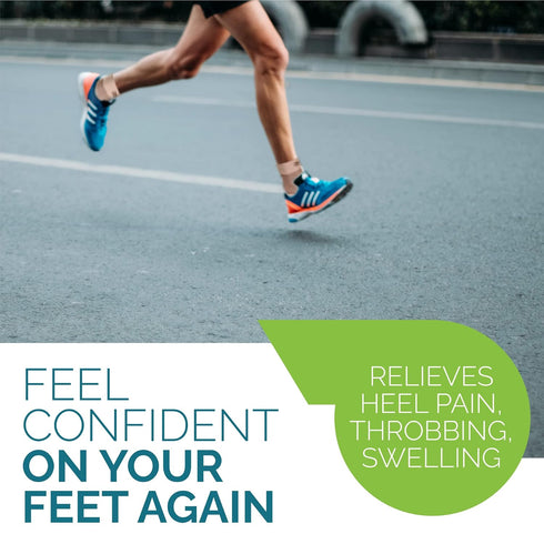 Run Forever Plantar Fasciitis Compression Socks - Foot & Ankle Brace for Women & Men, Toeless Compression Sleeve