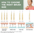 Bamboo Interdental Brushes, Between Teeth Cleaner, Deep Clean Brush, 40 Count, Size 4 for Medium Gaps