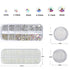 4 Boxes Flatback Rhinestones and Pearls Nail Charms for Acrylics, Crystals, Half Rounds for DIY Nail Art
