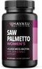 Saw Palmetto for Women + 5000 mcg Biotin Supplement, DHT Blocker for Hair Health, Month Supply Vegan Women's Vitamins