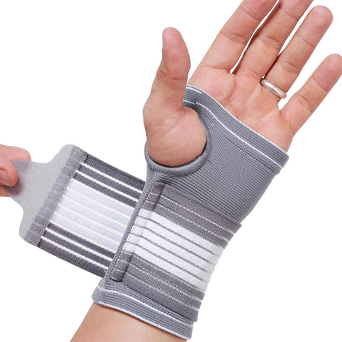 NeoTech Care Hand Palm Wrist Support (Gray, Size L, 1 Unit)