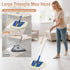 SOBONNE Commercial Dust Mop for Hardwood Floors Cleaning, Heavy Duty Industrial Dry Mop with Wedge Cotton Mop Pads