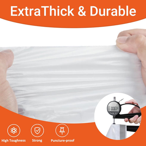 Reliable1st 20 1.2 20 Gallon Heavy Duty Mil THICK Compatible with Glad Gallon Trash Can Trash Bags with Reinforced