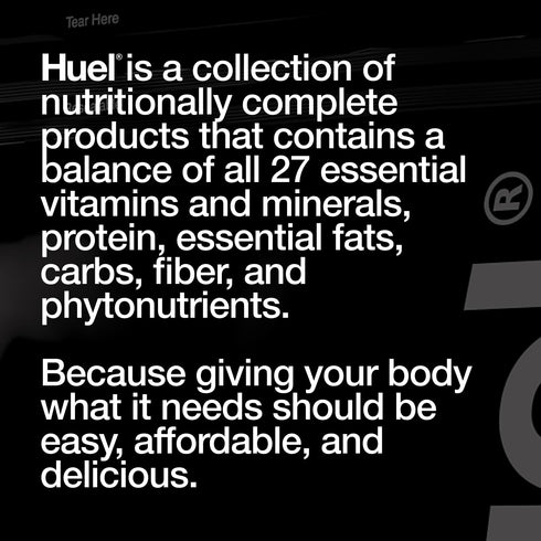 Huel Black Edition, Chocolate Vegan Protein Powder, Nutritionally Complete Meal, 17 Servings