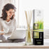 Lemongrass Diffuser with 3.4 Fl Oz Lemongrass Oil, Scented Reed Diffuser Gift Set for Aromatherapy, 0% Alcohol