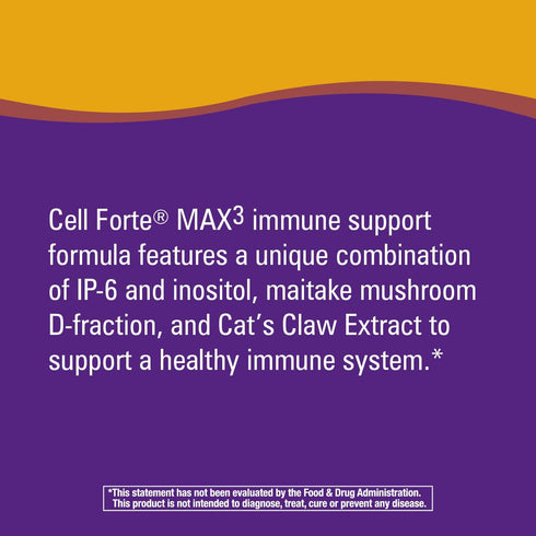 Cell Forté MAX3 IP-6 & Inositol Immune Support Capsules, 120 ct