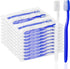50 pcs Prepasted Disposable Toothbrushes, Bulk Individually Wrapped Pre-Pasted Soft Toothbrush, Single Use Travel