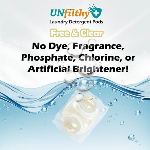 UNfilthy Concentrated Unscented Laundry Pacs - 30