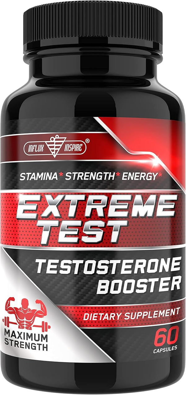 Testosterone Booster Supplement: Male Enhancing Test Boost for Muscle, Energy & Performance, 60ct