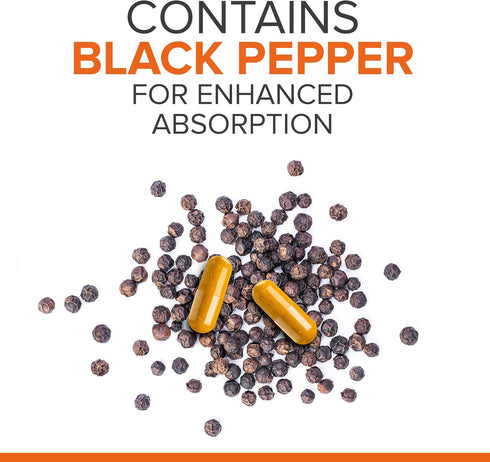 Qunol Turmeric Curcumin with Black Pepper & Ginger, 2400mg for Joint Support, 105 Count